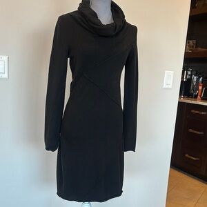 ATHLETA  Black Cowl Neck Dress